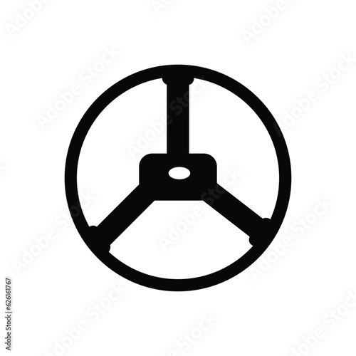 steering wheel icon vector