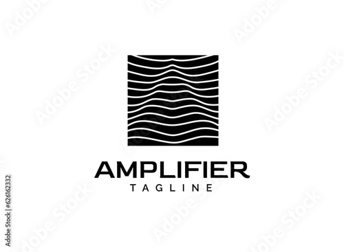 Introducing the "Amplifier eko wave abstract logo design," a seamless logo that encapsulates creativity and innovation. Versatile enough to suit any company, flat minimalist trendy software logo