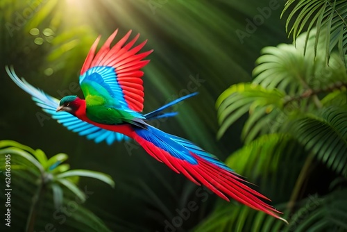 green winged macaw generated ai