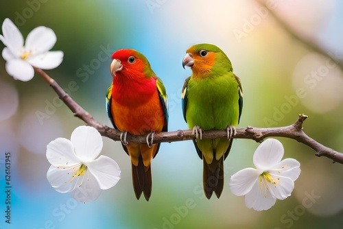 pair of parrots generated ai © kashif 2158