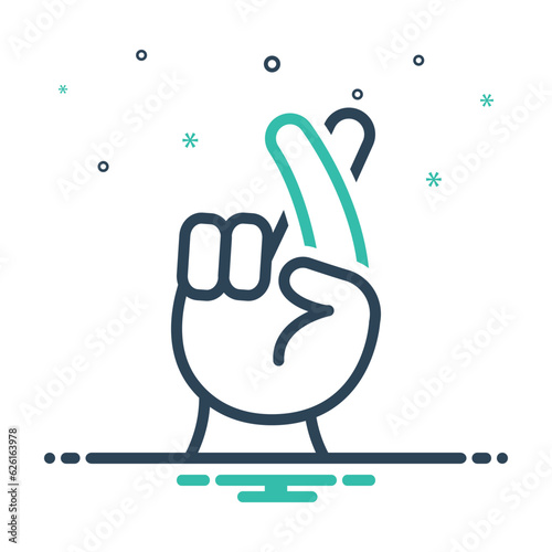 Mix icon for lying