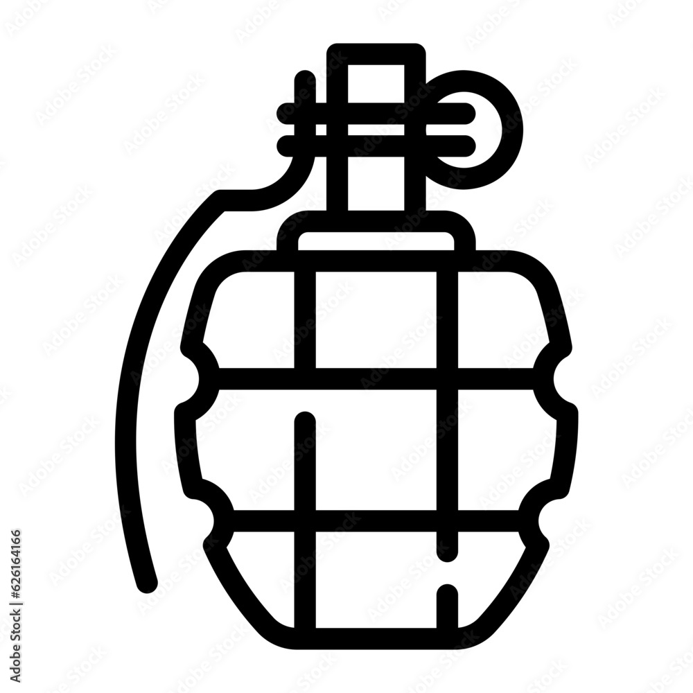 grenade Line Icon