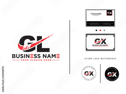 Apparel gl Logo Icon, Creative Luxury gl Brush Letter Logo Icon Vector Template