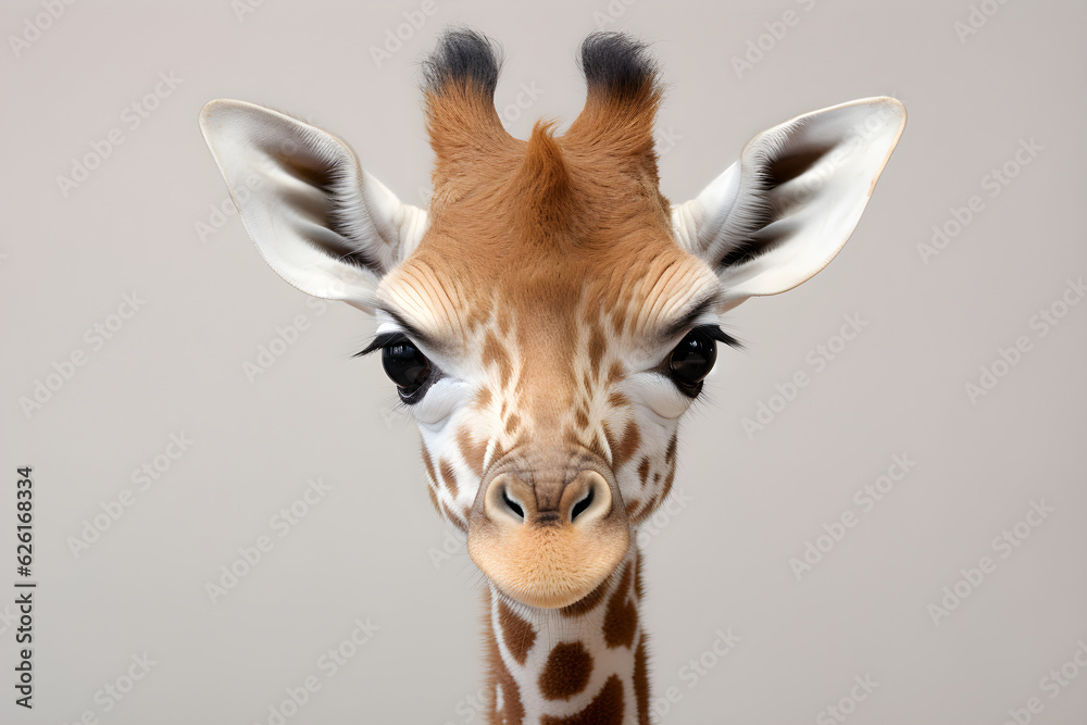 portrait of giraffe