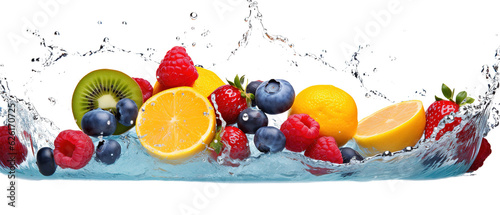 fruits splash