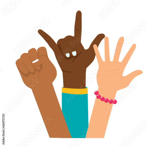 International Youth Day Hand