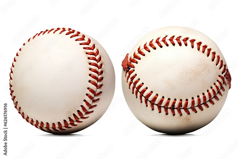 Baseball Isolated on White: Series Continues. Photo generative AI