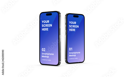 Smartphone Mockup Space Gray | Fully Editable File, Replaceable Screen, Separated Shadow and Background