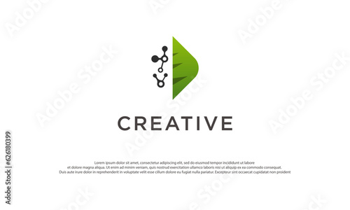 Free Download Bio technology logo design vector illustration. Bio technology icon design. Suitable for business and technology logos isolated on white background - GFXLoad