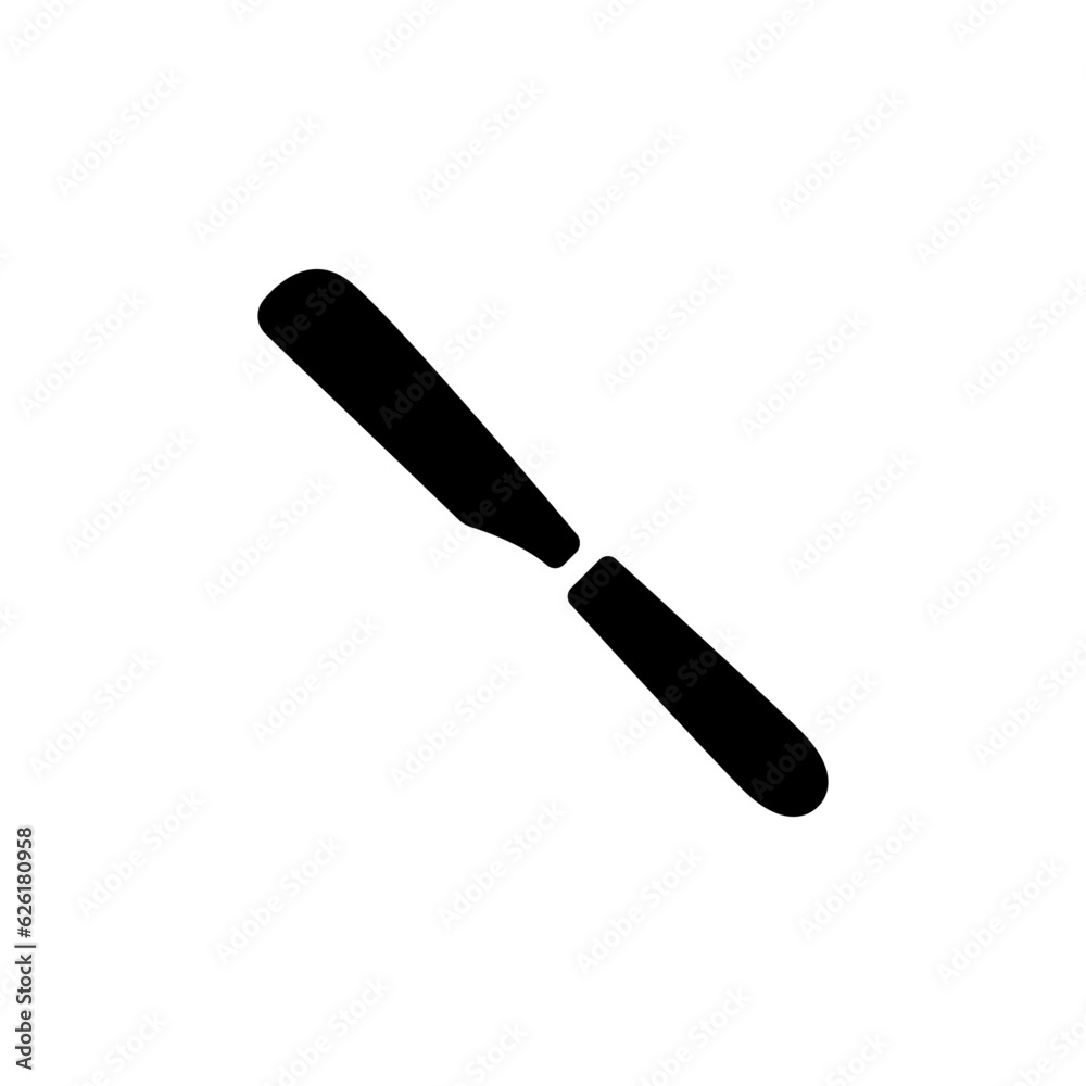Barber's razor icon.Flat silhouette version. Barber's razor icon.Flat silhouette version.