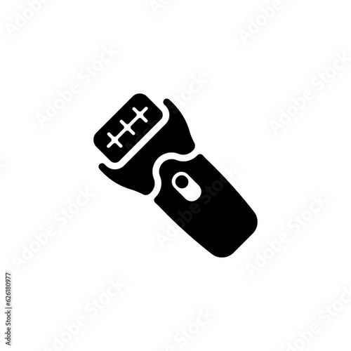 Electric razor icon.Flat silhouette version.
