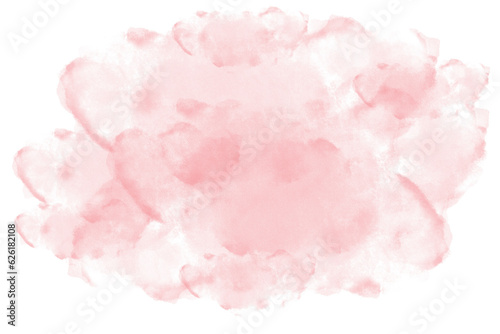 Fototapeta Naklejka Na Ścianę i Meble -  watercolor pink background. watercolor background with clouds