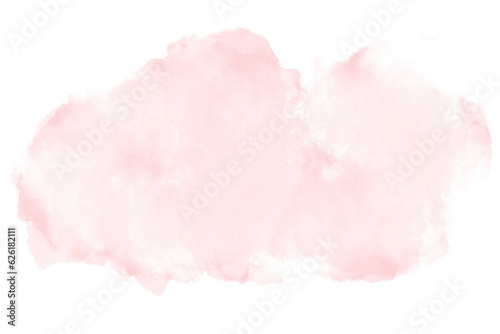 Fotografia, Obraz watercolor pink background. watercolor background with clouds
