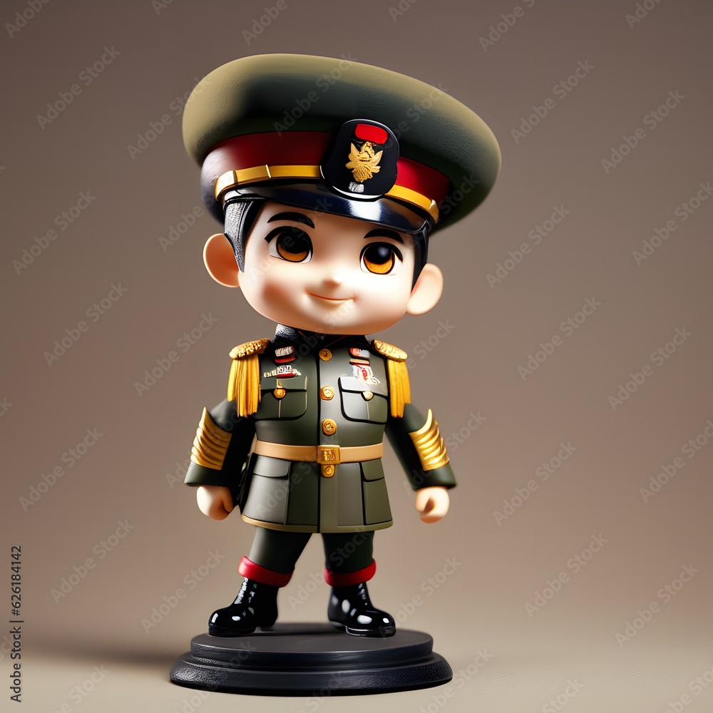 3d cute military chibi figure 3d cute military chibi figure
