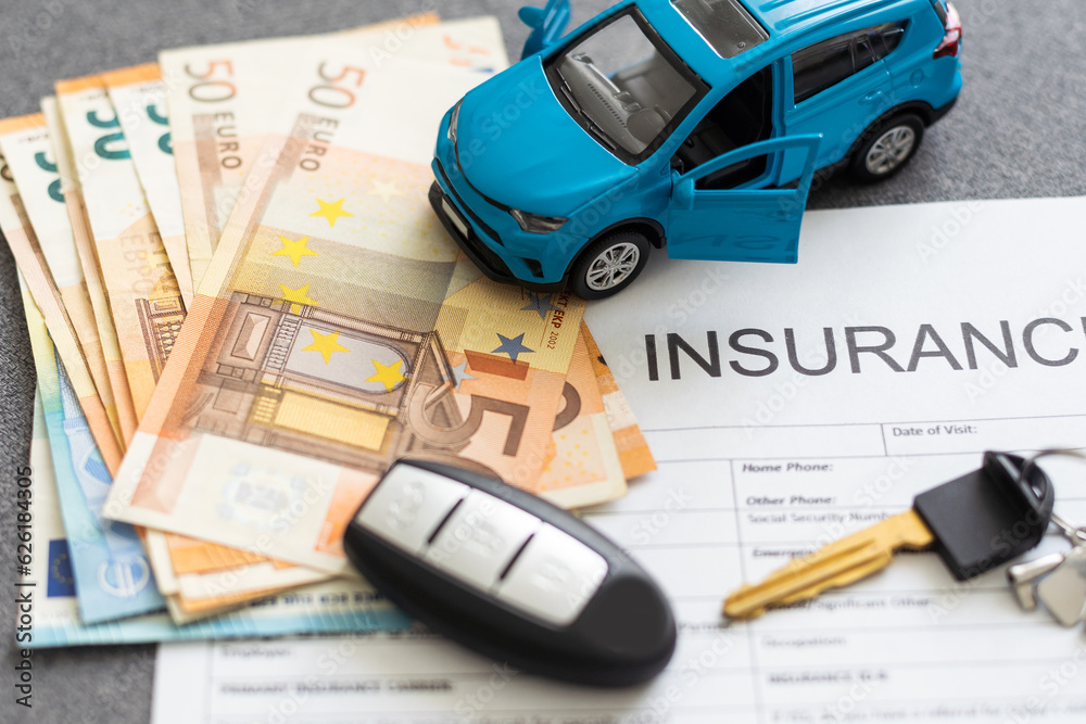 Car Insurance Claim Form and toy car