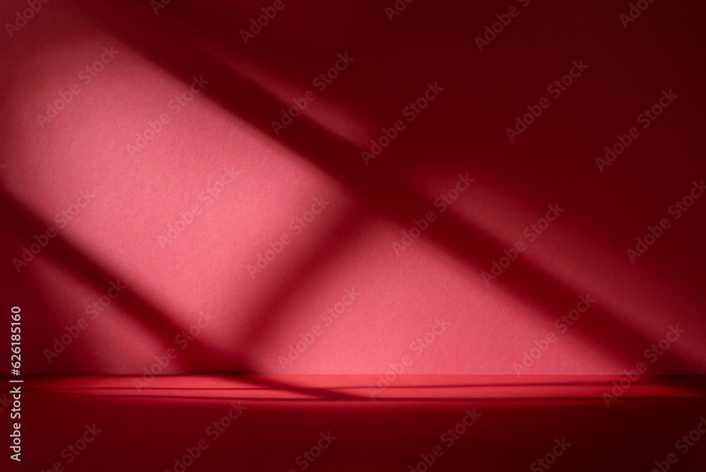 Abstract red background with shadows of window