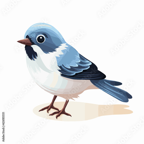 bird cartoon clipart vector white background © Young
