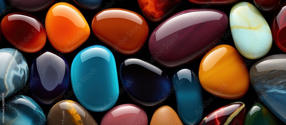 Illustration of stone pebble background, AI Generated Illustration of stone pebble background, AI Generated