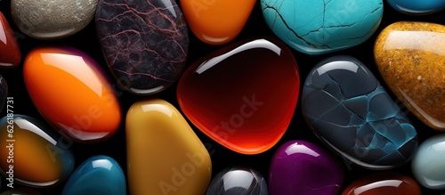 Illustration of  stone pebble background, AI Generated