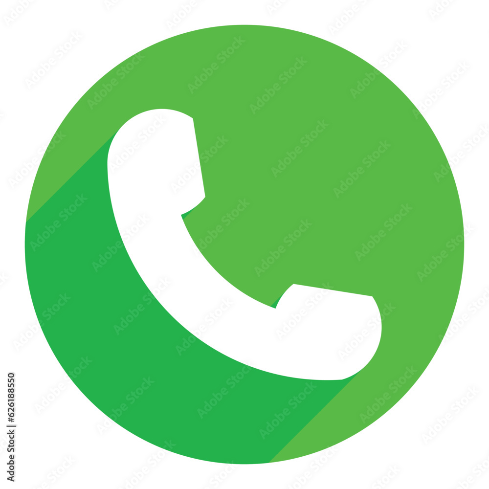 Trendy Telephone Icon Flat Style Isolated On White Background Vector Illustration, Receive Phone Call, Design Element For Web And Mobile Application Trendy Telephone Icon Flat Style Isolated On White Background Vector Illustration, Receive Phone Call, Design Element For Web And Mobile Application