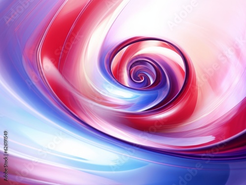 Vibrant Spiral Wave Abstract Background with Burst of Colors, Generative AI