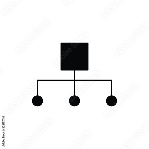 organized icon. solid icon