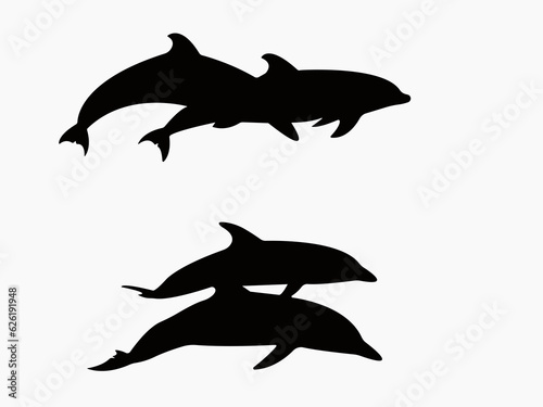 silhouette of a shark