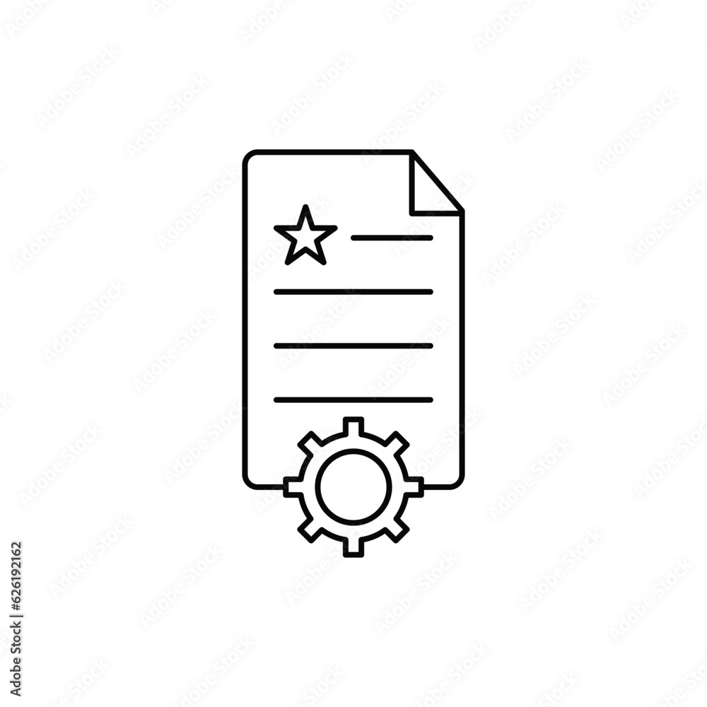 settings icon. outline icon settings icon. outline icon