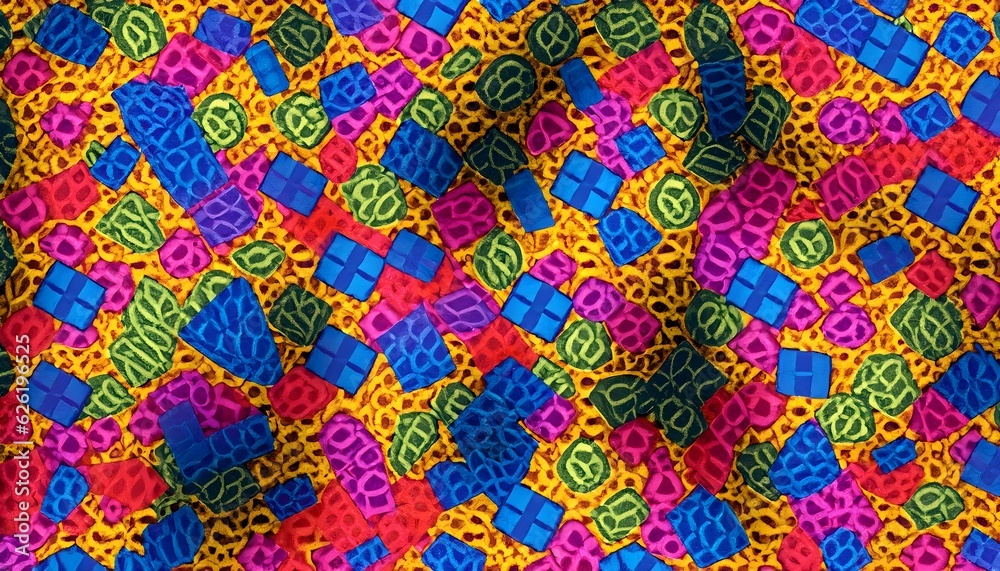 seamless pattern, texture colorful , Ai generated 