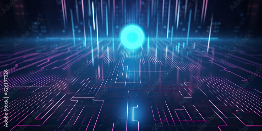 AI Generated. AI Generative. Bluew data network science pragramming future cyber background pattern texture. Graphic Art AI Generated. AI Generative. Bluew data network science pragramming future cyber background pattern texture. Graphic Art