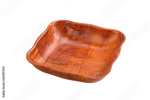 Wooden empty bowl for kitchen