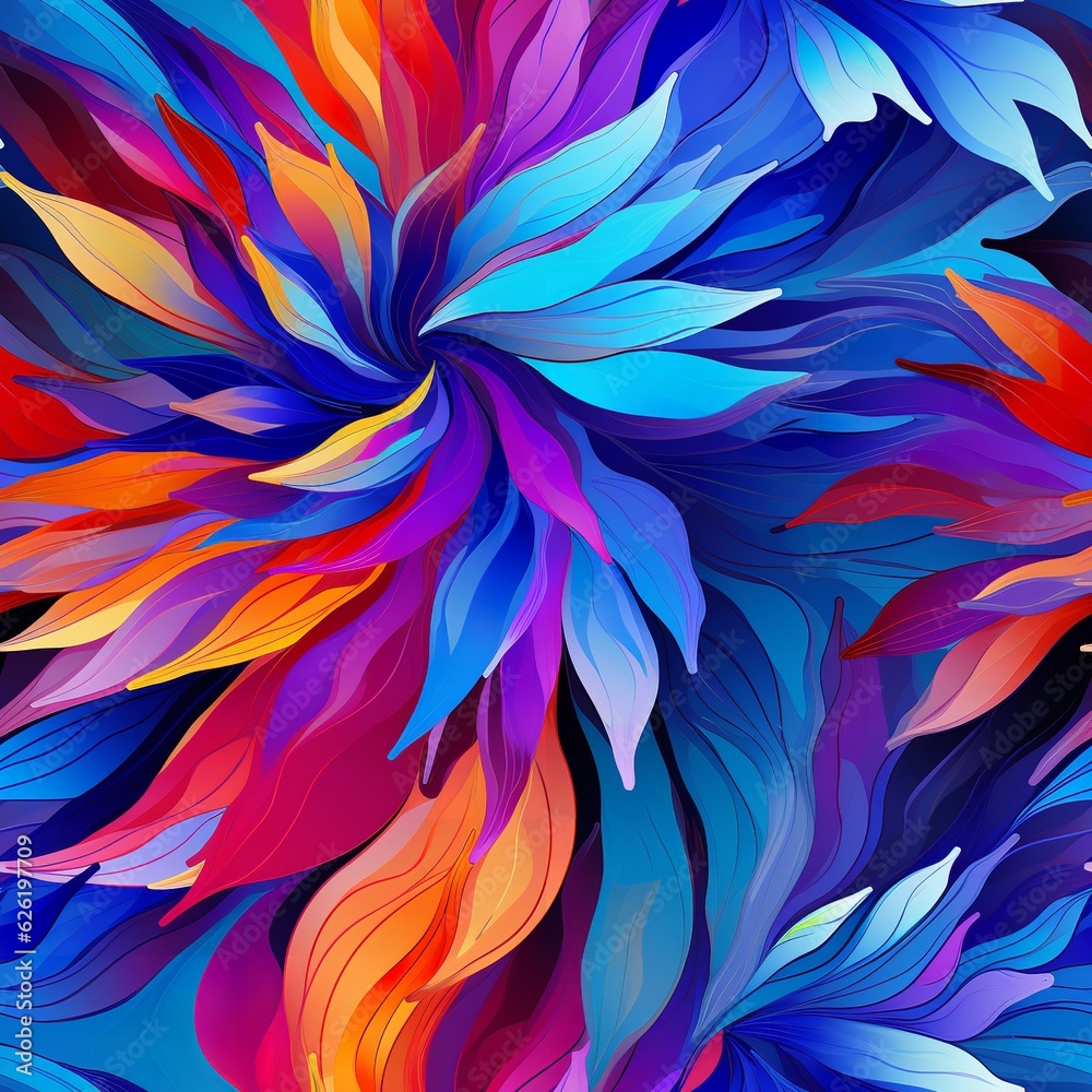 seamless pattern abstract pattern with flowers