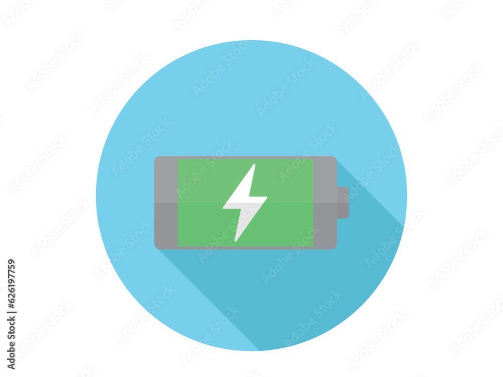 充電中のフラットアイコン 充電中のフラットアイコン