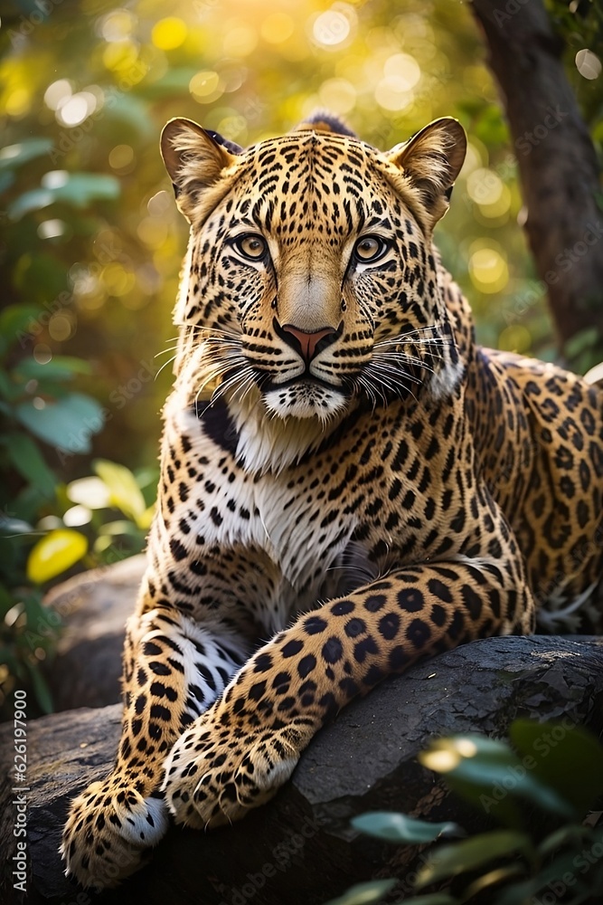 portrait of a leopard portrait of a leopard