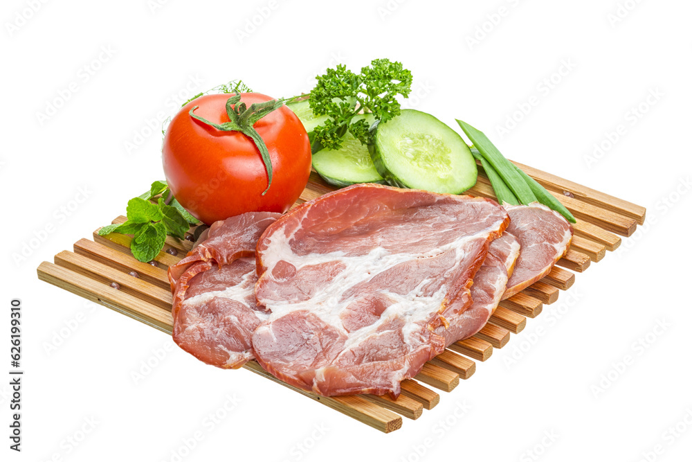 Bacon with vegetables