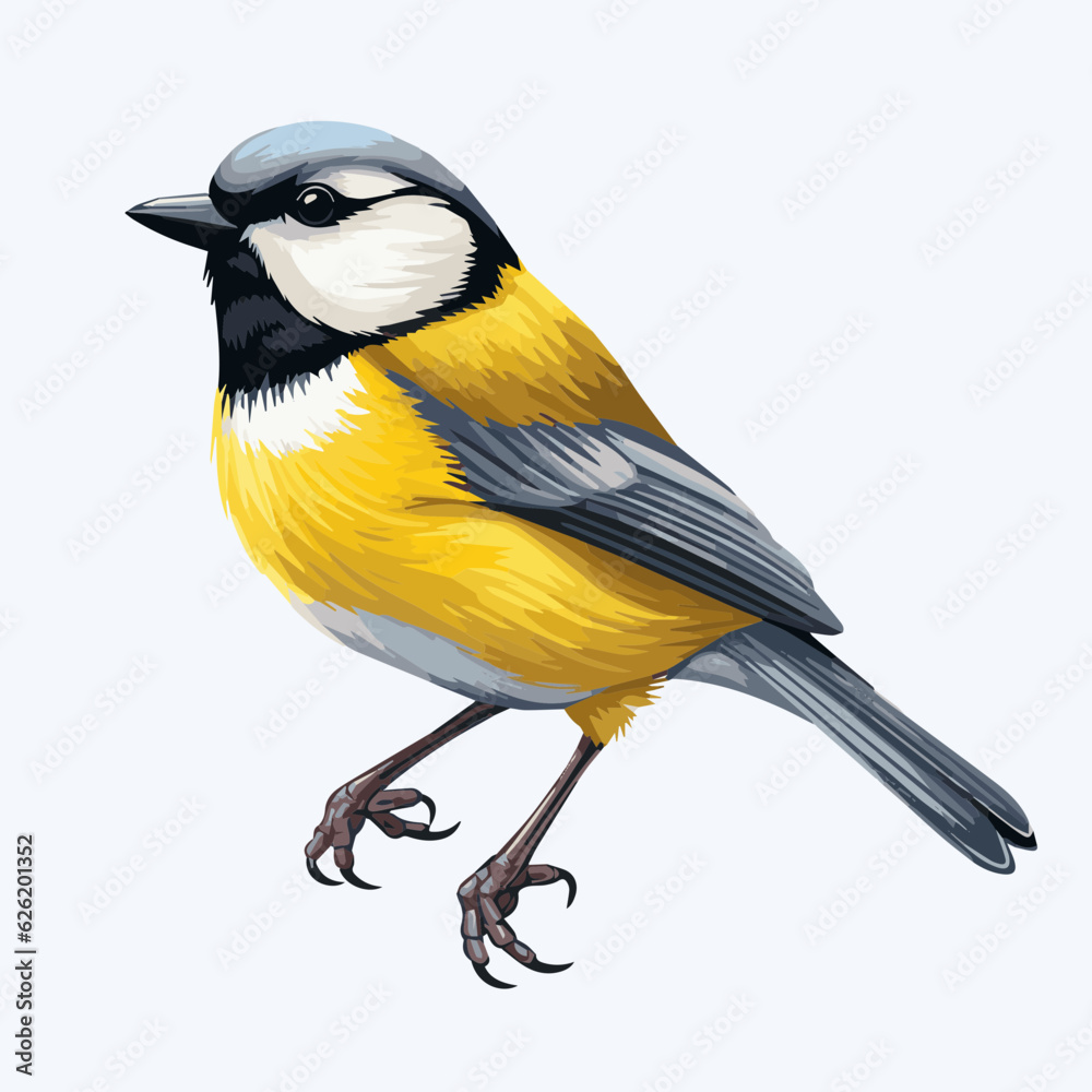 Obraz premium bird cartoon clipart vector white background