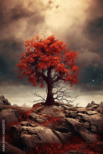Roter Baum