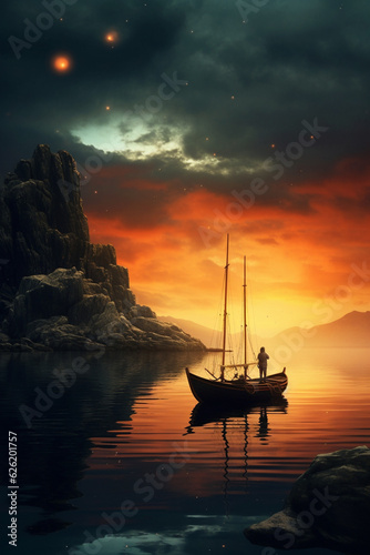 Boot auf dem Meer