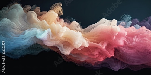 Abstract and colorful art for wallpaper. Generative AI photo