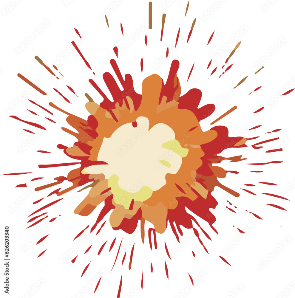 Obraz premium Explosion and flash effect materials 