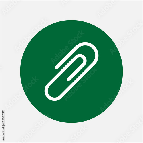 Attachment  Icon. Symbol to Attach. Paper Clip - Vector.  