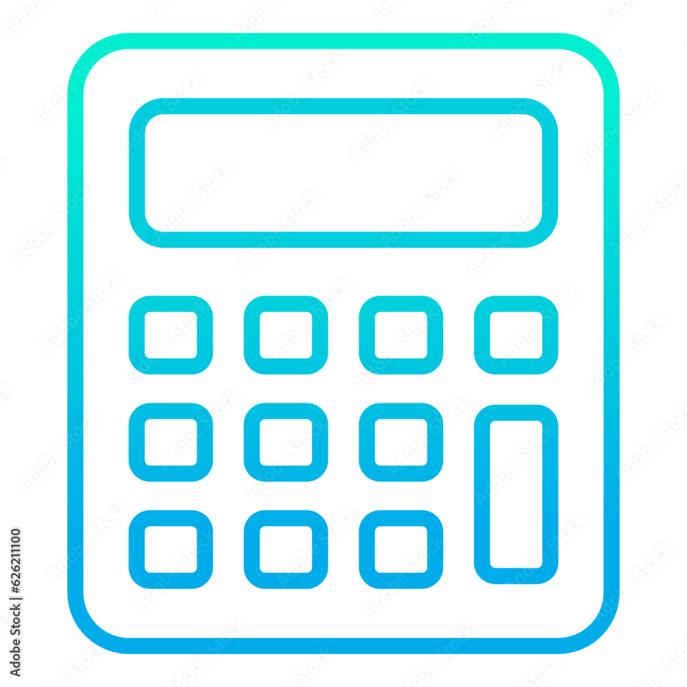 Outline gradient Calculator icon Outline gradient Calculator icon