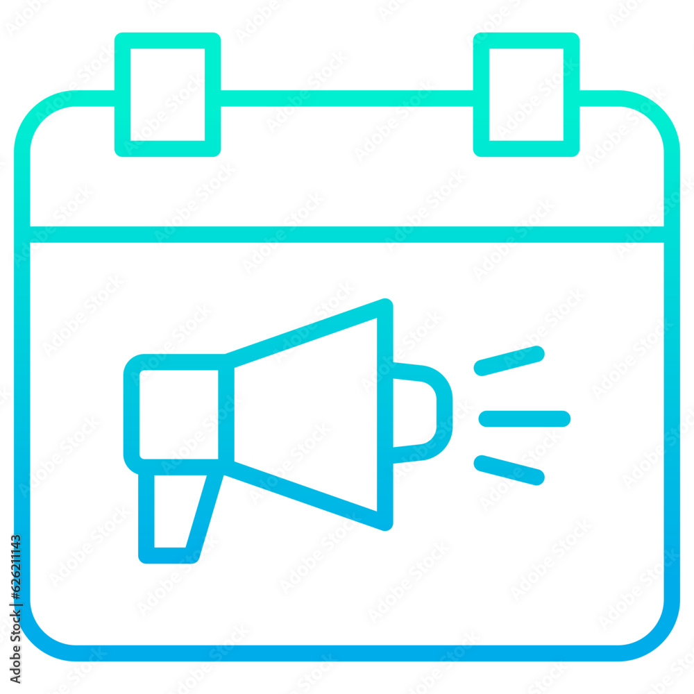 Outline gradient Ads Event icon Outline gradient Ads Event icon