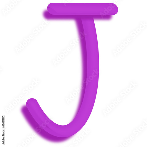Uppercase English alphabet 3D model is self-drawn.