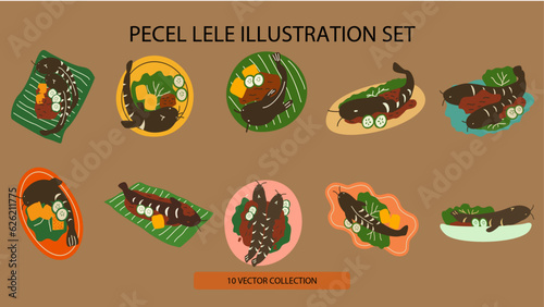 Pecel Lele Illustration Collection Set