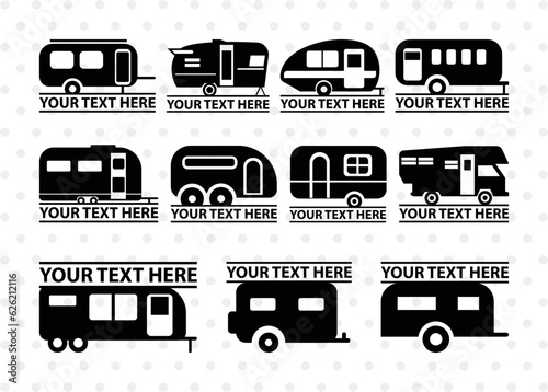 Camper Van Split Monogram, Camper Van Silhouette, Camper Van SVG, Travel Van Svg, Travel Svg, SB00037 
