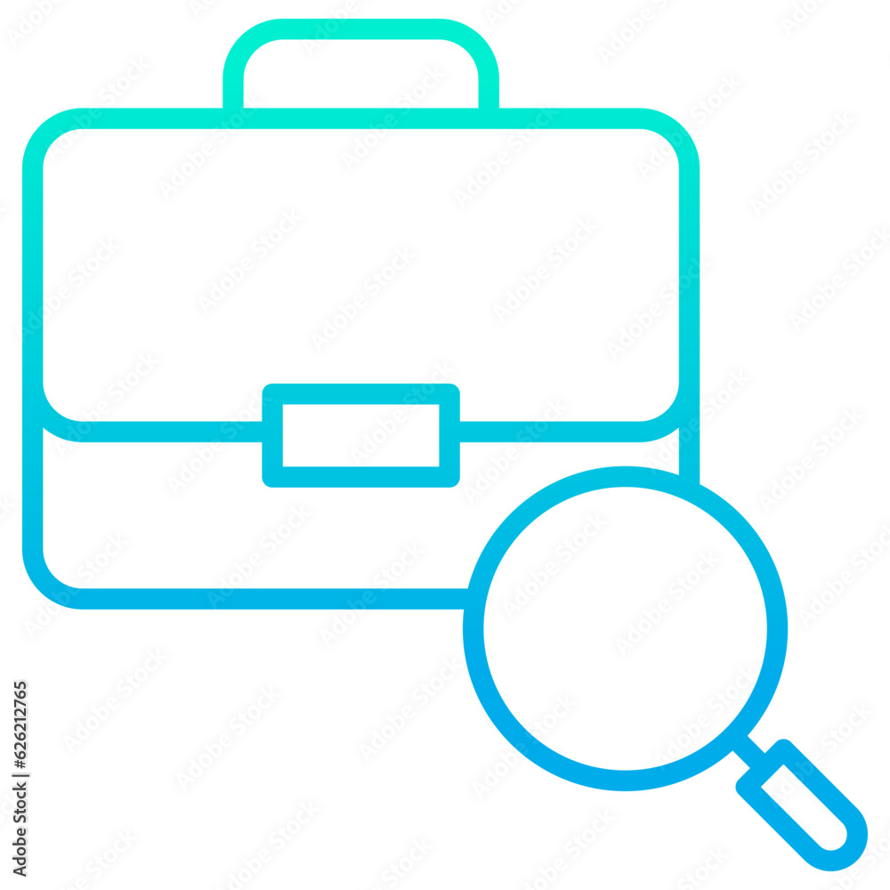Outline gradient Bag inspection icon Outline gradient Bag inspection icon
