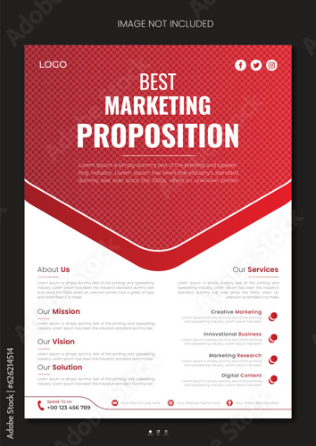 Corporate modern Business flyer design template. Geometric shape business flyer design layout, business poster design and leaflets.