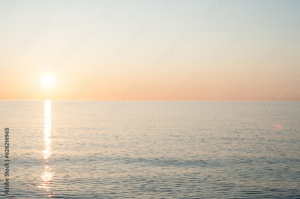 Sonnenuntergang weites Meer