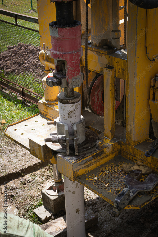 water well, drilling machine, spring